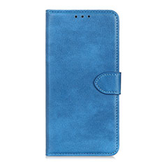 Funda de Cuero Cartera con Soporte Carcasa L04 para Xiaomi Redmi 9 Azul Cielo