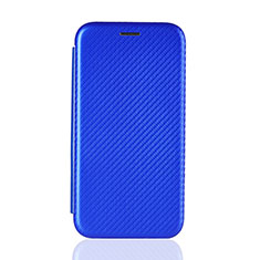 Funda de Cuero Cartera con Soporte Carcasa L04Z para Samsung Galaxy A21 SC-42A Azul