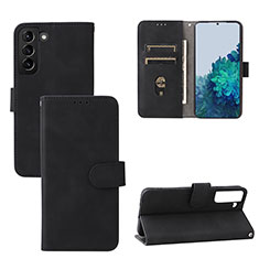 Funda de Cuero Cartera con Soporte Carcasa L04Z para Samsung Galaxy S22 Plus 5G Negro