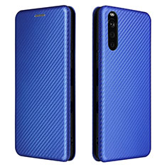 Funda de Cuero Cartera con Soporte Carcasa L04Z para Sony Xperia 10 III Azul