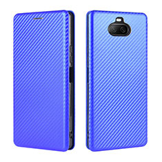 Funda de Cuero Cartera con Soporte Carcasa L04Z para Sony Xperia 8 Lite Azul