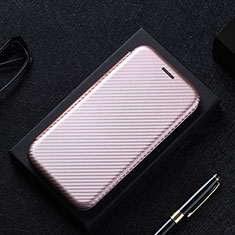 Funda de Cuero Cartera con Soporte Carcasa L04Z para Vivo Y20s Oro Rosa