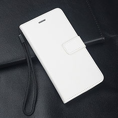 Funda de Cuero Cartera con Soporte Carcasa L05 para Huawei Honor 9X Pro Blanco