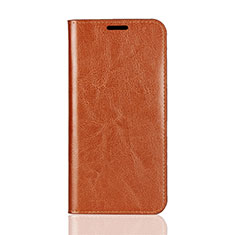 Funda de Cuero Cartera con Soporte Carcasa L05 para Huawei Mate 20 Lite Naranja