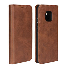 Funda de Cuero Cartera con Soporte Carcasa L05 para Huawei Mate 20 Pro Marron