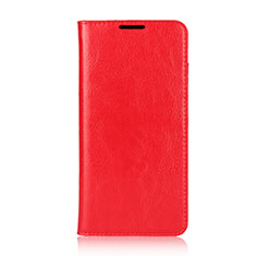 Funda de Cuero Cartera con Soporte Carcasa L05 para Huawei P30 Lite Rojo