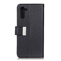 Funda de Cuero Cartera con Soporte Carcasa L05 para OnePlus Nord Negro