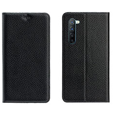 Funda de Cuero Cartera con Soporte Carcasa L05 para Oppo Find X2 Lite Negro