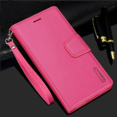 Funda de Cuero Cartera con Soporte Carcasa L05 para Samsung Galaxy S21 Plus 5G Rosa Roja