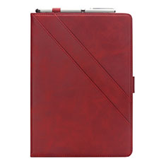 Funda de Cuero Cartera con Soporte Carcasa L05 para Samsung Galaxy Tab S6 Lite 10.4 SM-P610 Rojo