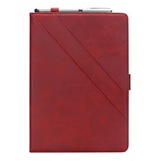 Funda de Cuero Cartera con Soporte Carcasa L05 para Samsung Galaxy Tab S6 Lite 4G 10.4 SM-P615 Rojo