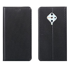 Funda de Cuero Cartera con Soporte Carcasa L05 para Vivo S1 Pro Negro