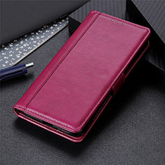 Funda de Cuero Cartera con Soporte Carcasa L05 para Xiaomi Mi Note 10 Lite Rojo Rosa