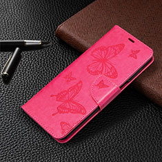 Funda de Cuero Cartera con Soporte Carcasa L05 para Xiaomi Poco M2 Pro Rosa Roja