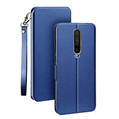 Funda de Cuero Cartera con Soporte Carcasa L05 para Xiaomi Redmi K30 5G Azul