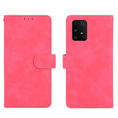Funda de Cuero Cartera con Soporte Carcasa L05Z para Samsung Galaxy M80S Rosa Roja