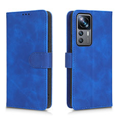 Funda de Cuero Cartera con Soporte Carcasa L05Z para Xiaomi Mi 12T 5G Azul