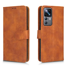 Funda de Cuero Cartera con Soporte Carcasa L05Z para Xiaomi Mi 12T 5G Marron