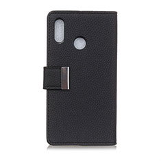 Funda de Cuero Cartera con Soporte Carcasa L06 para Asus Zenfone Max ZB555KL Negro