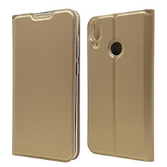 Funda de Cuero Cartera con Soporte Carcasa L06 para Huawei Enjoy 9 Oro