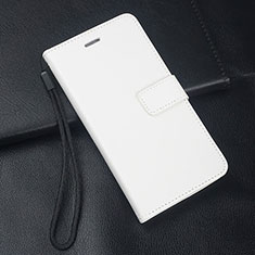 Funda de Cuero Cartera con Soporte Carcasa L06 para Huawei Honor 9X Blanco