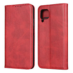 Funda de Cuero Cartera con Soporte Carcasa L06 para Huawei Nova 6 SE Rojo