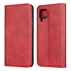 Funda de Cuero Cartera con Soporte Carcasa L06 para Huawei Nova 7i Rojo