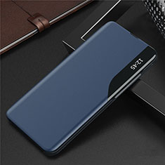 Funda de Cuero Cartera con Soporte Carcasa L06 para Huawei P Smart (2021) Azul