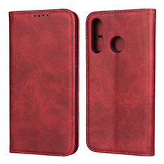 Funda de Cuero Cartera con Soporte Carcasa L06 para Huawei P30 Lite Rojo