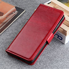 Funda de Cuero Cartera con Soporte Carcasa L06 para LG K22 Rojo