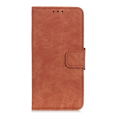 Funda de Cuero Cartera con Soporte Carcasa L06 para OnePlus 7T Marron