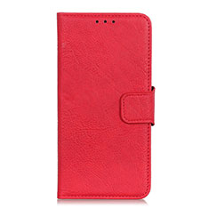 Funda de Cuero Cartera con Soporte Carcasa L06 para OnePlus 7T Rojo
