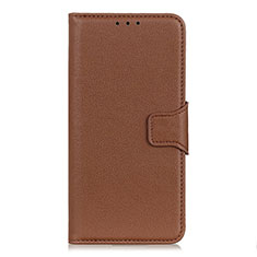 Funda de Cuero Cartera con Soporte Carcasa L06 para OnePlus Nord Marron