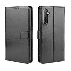 Funda de Cuero Cartera con Soporte Carcasa L06 para Realme X2 Negro