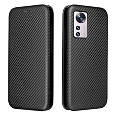 Funda de Cuero Cartera con Soporte Carcasa L06 para Xiaomi Mi 12S 5G Negro