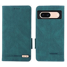 Funda de Cuero Cartera con Soporte Carcasa L06Z para Google Pixel 8a 5G Verde