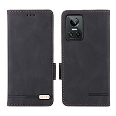 Funda de Cuero Cartera con Soporte Carcasa L06Z para Realme GT Neo3 5G Negro