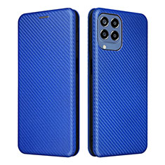 Funda de Cuero Cartera con Soporte Carcasa L06Z para Samsung Galaxy M33 5G Azul