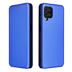 Funda de Cuero Cartera con Soporte Carcasa L06Z para Samsung Galaxy M62 4G Azul