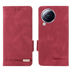Funda de Cuero Cartera con Soporte Carcasa L06Z para Xiaomi Civi 3 5G Rojo