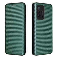 Funda de Cuero Cartera con Soporte Carcasa L06Z para Xiaomi Mi 11T Pro 5G Verde