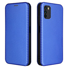 Funda de Cuero Cartera con Soporte Carcasa L06Z para Xiaomi Poco M3 Azul