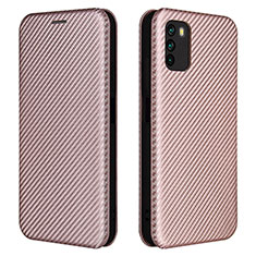 Funda de Cuero Cartera con Soporte Carcasa L06Z para Xiaomi Poco M3 Oro Rosa