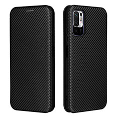 Funda de Cuero Cartera con Soporte Carcasa L06Z para Xiaomi POCO M3 Pro 5G Negro