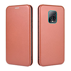 Funda de Cuero Cartera con Soporte Carcasa L06Z para Xiaomi Redmi 10X 5G Marron