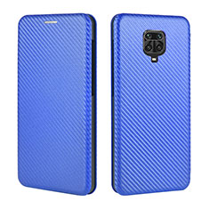 Funda de Cuero Cartera con Soporte Carcasa L06Z para Xiaomi Redmi Note 9 Pro Azul