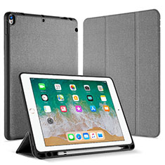 Funda de Cuero Cartera con Soporte Carcasa L07 para Apple iPad Pro 10.5 Gris