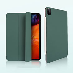 Funda de Cuero Cartera con Soporte Carcasa L07 para Apple iPad Pro 11 (2020) Verde