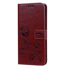 Funda de Cuero Cartera con Soporte Carcasa L07 para Huawei Honor V10 Lite Marron