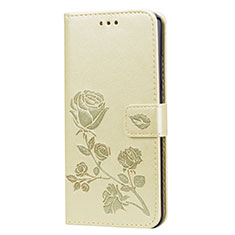 Funda de Cuero Cartera con Soporte Carcasa L07 para Huawei Honor V10 Lite Oro